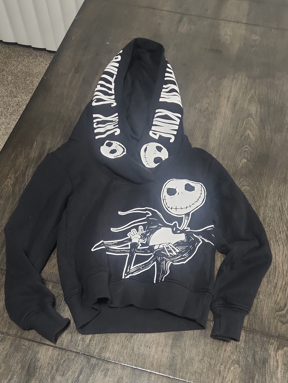Disney Black Jack Skellington Pullover Hoodie